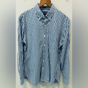 Haberdashery Shirtings J Crew blue and white check button down, size M (15-15.5)